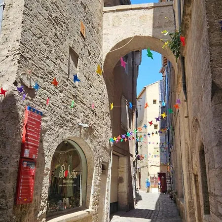 60 M2 - Charme Et Centre Historique - Wifi Et Clim - L'alcove De Moliere Lägenhet Pézenas
